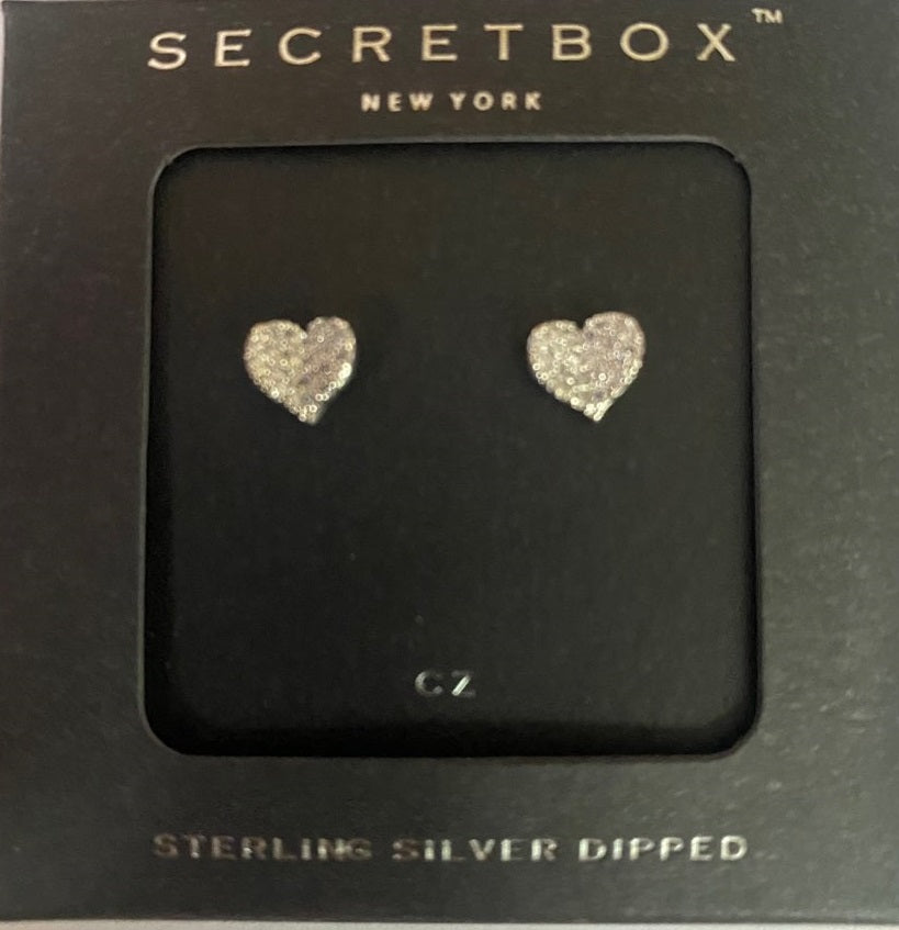 BLING HEART EARRING