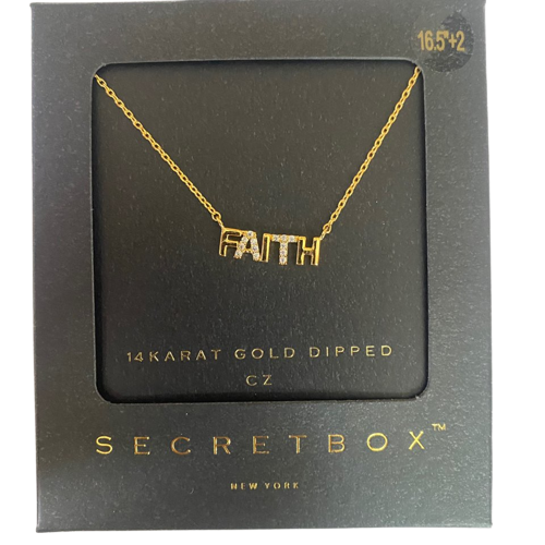 FAITH LETTER NECKLACE