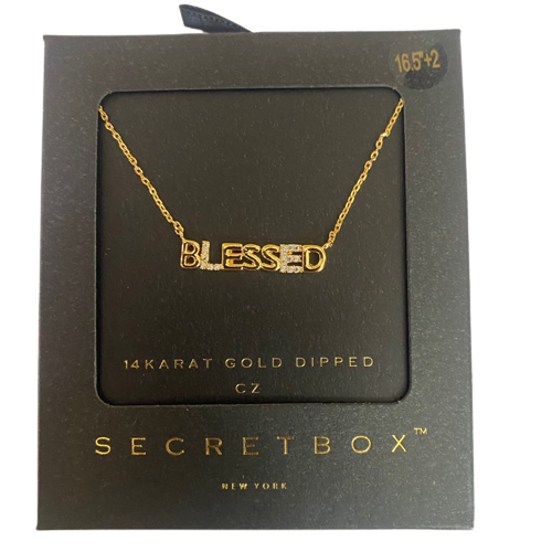 BLESSED LETTER NECKLACE