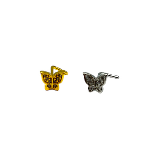 Shiny Butterfly Nosering (L-Pin Type)