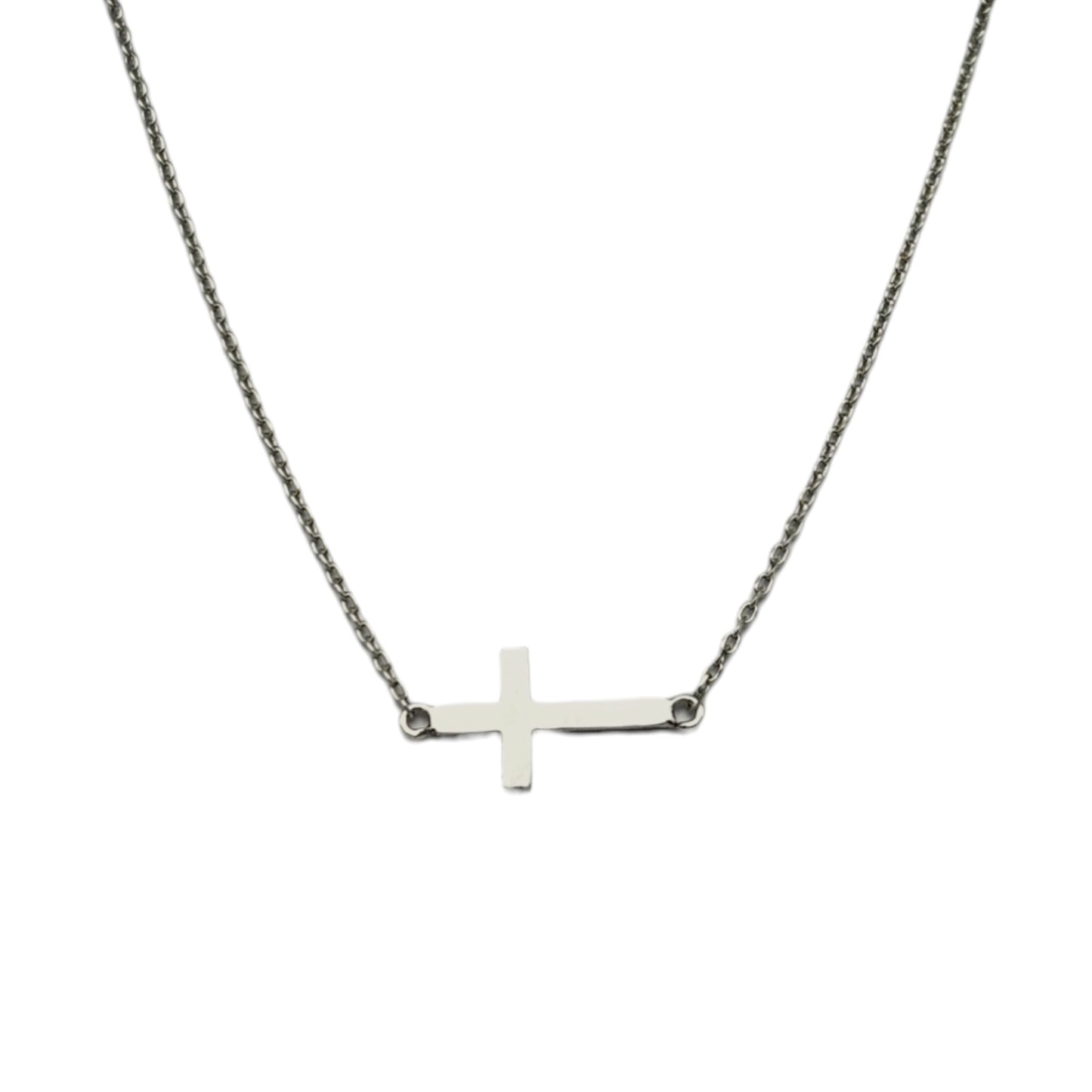 LYING CROSS NECKLACE