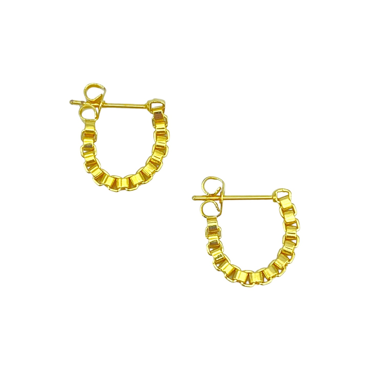 CHAIN DRAPERY EAR JACKET EARRINGS 2