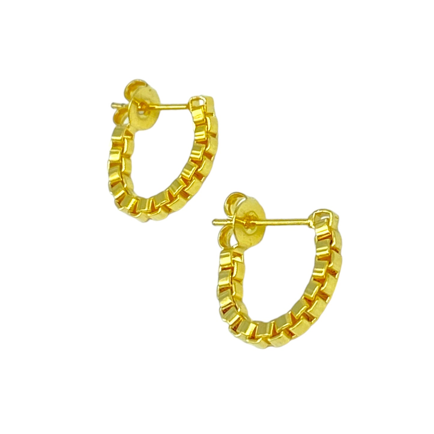 CHAIN DRAPERY EAR JACKET EARRINGS 2