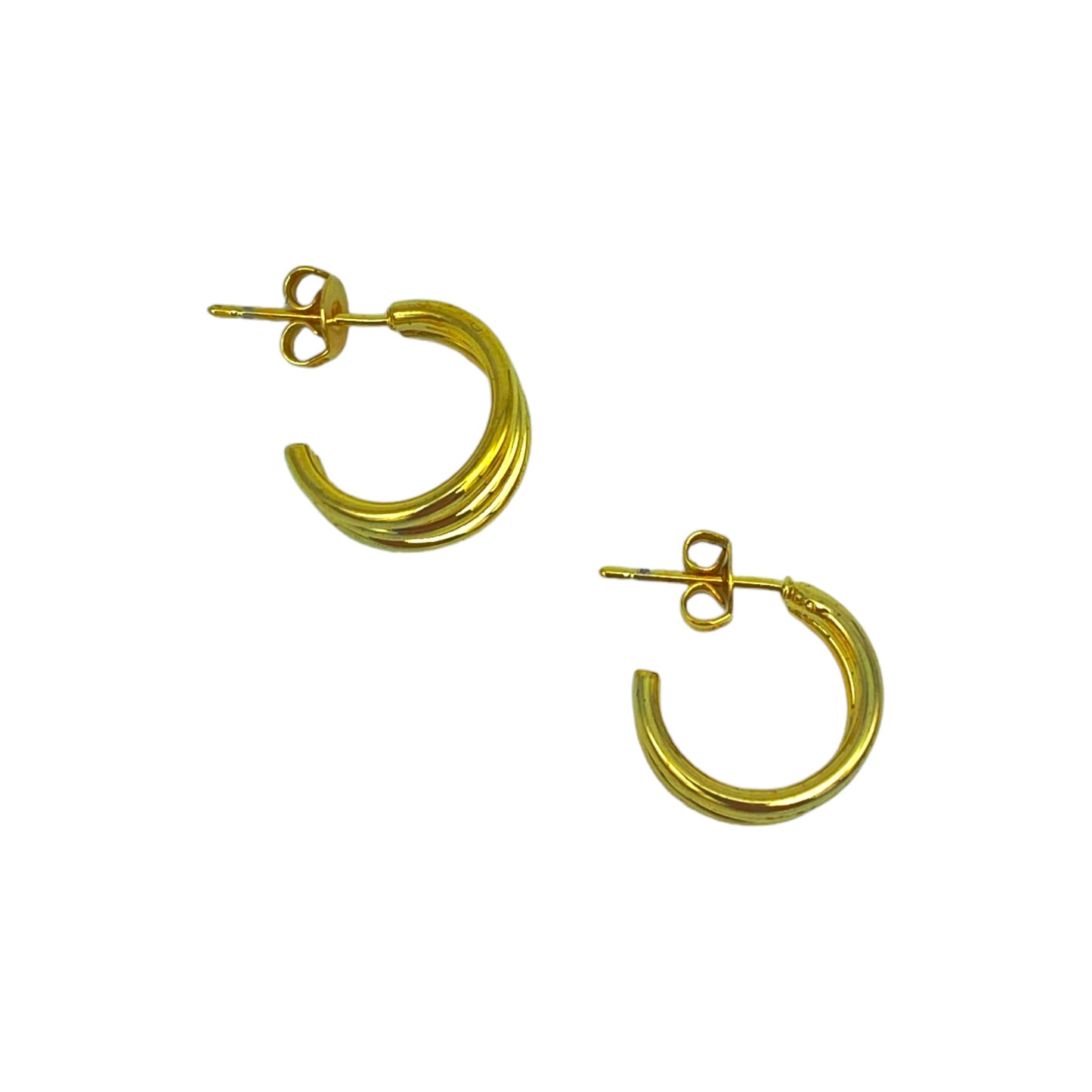 TINY DOUBLE  HOOP EARRING