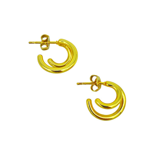 MINI DOUBLE HOOP EARRING