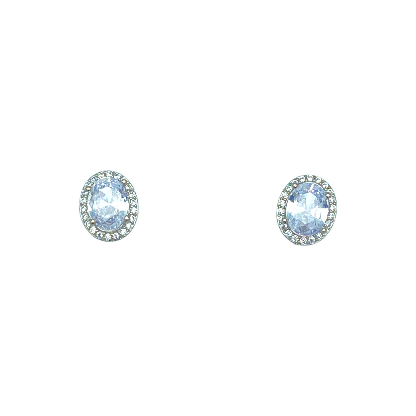 SHINY OVAL EARRING