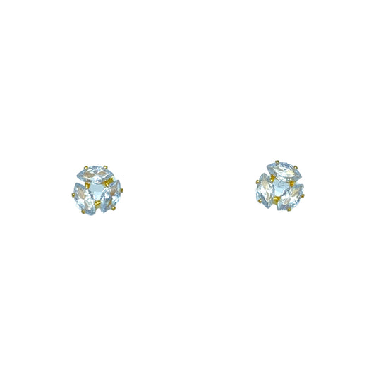 CIRCULAR CUBIC PIECES EARRING