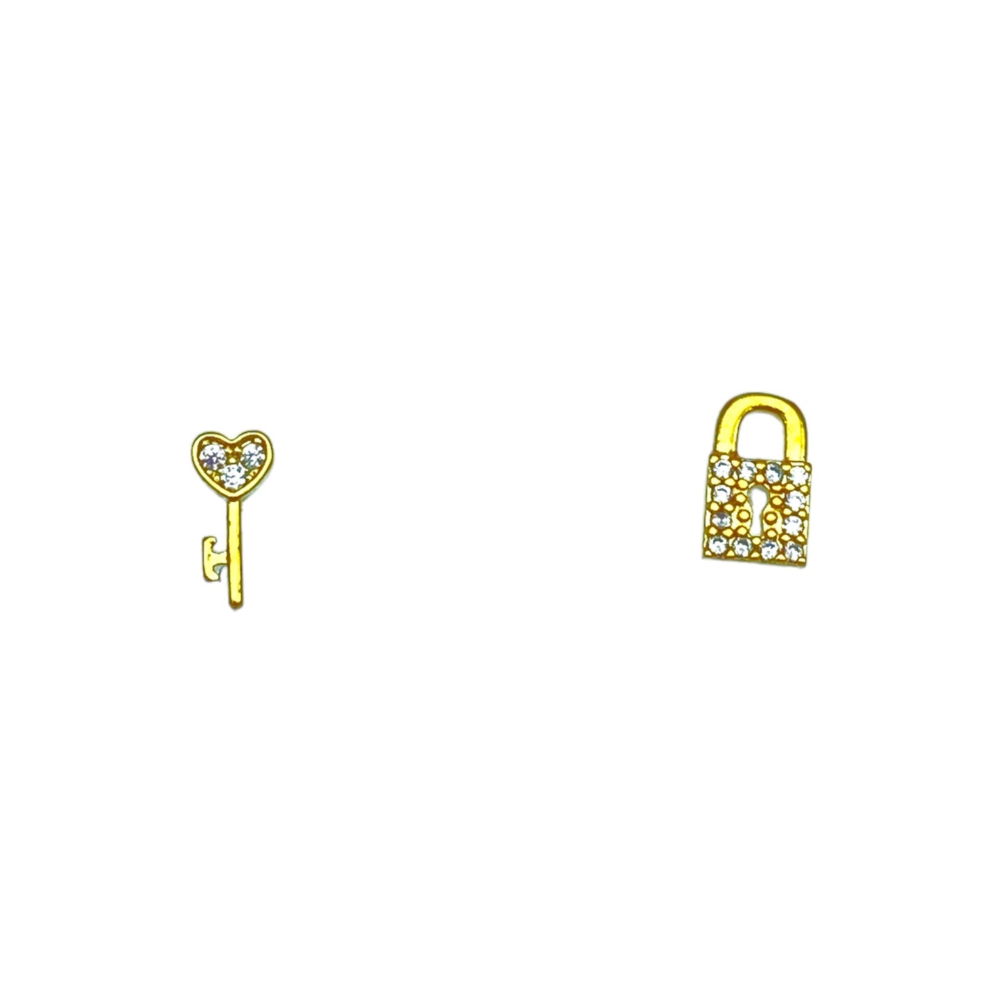 LOVE KEY & LOCK EARRING