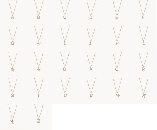 INITIAL NECKLACE SET