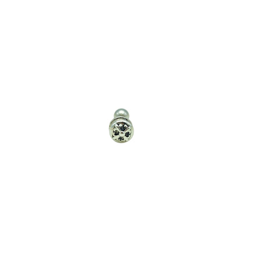 Fleur-de-lis button piercing 1