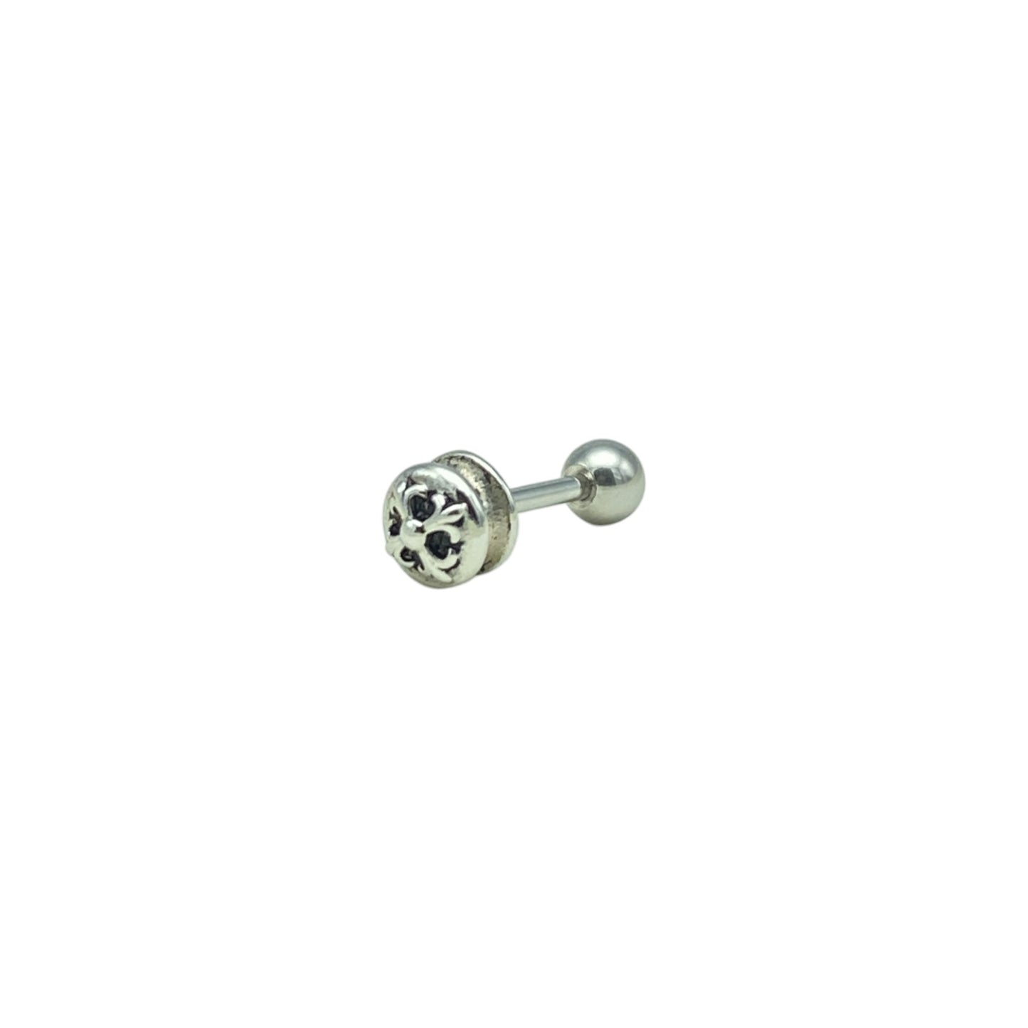 Fleur-de-lis button piercing 1