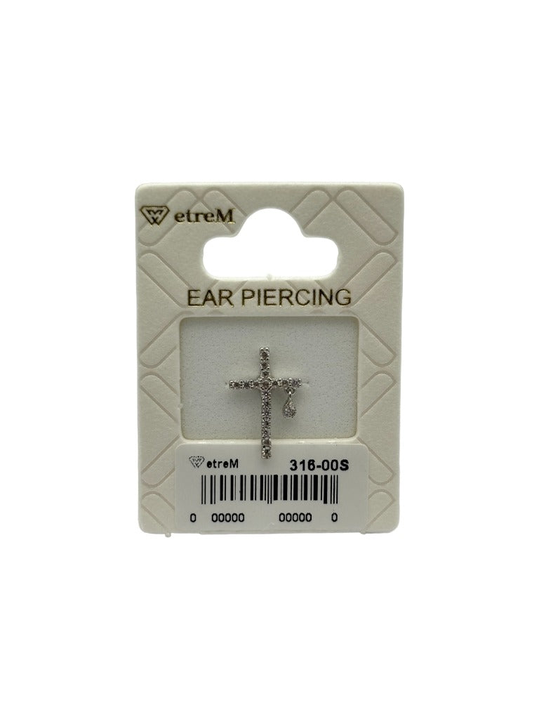 Cross of tears Piercing (Ear)