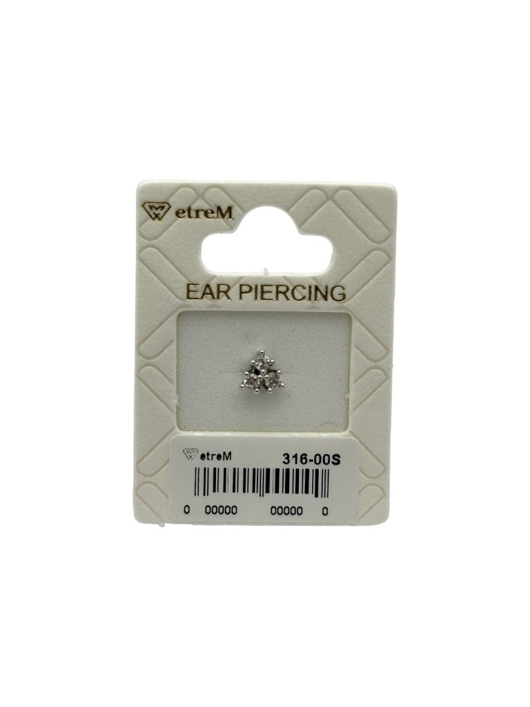 Three small cubics Piercing (Ear)