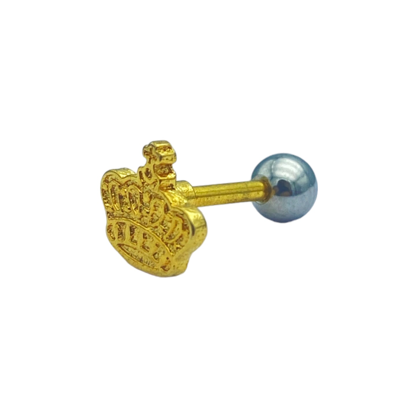 A crown gold Piercing (Ear)