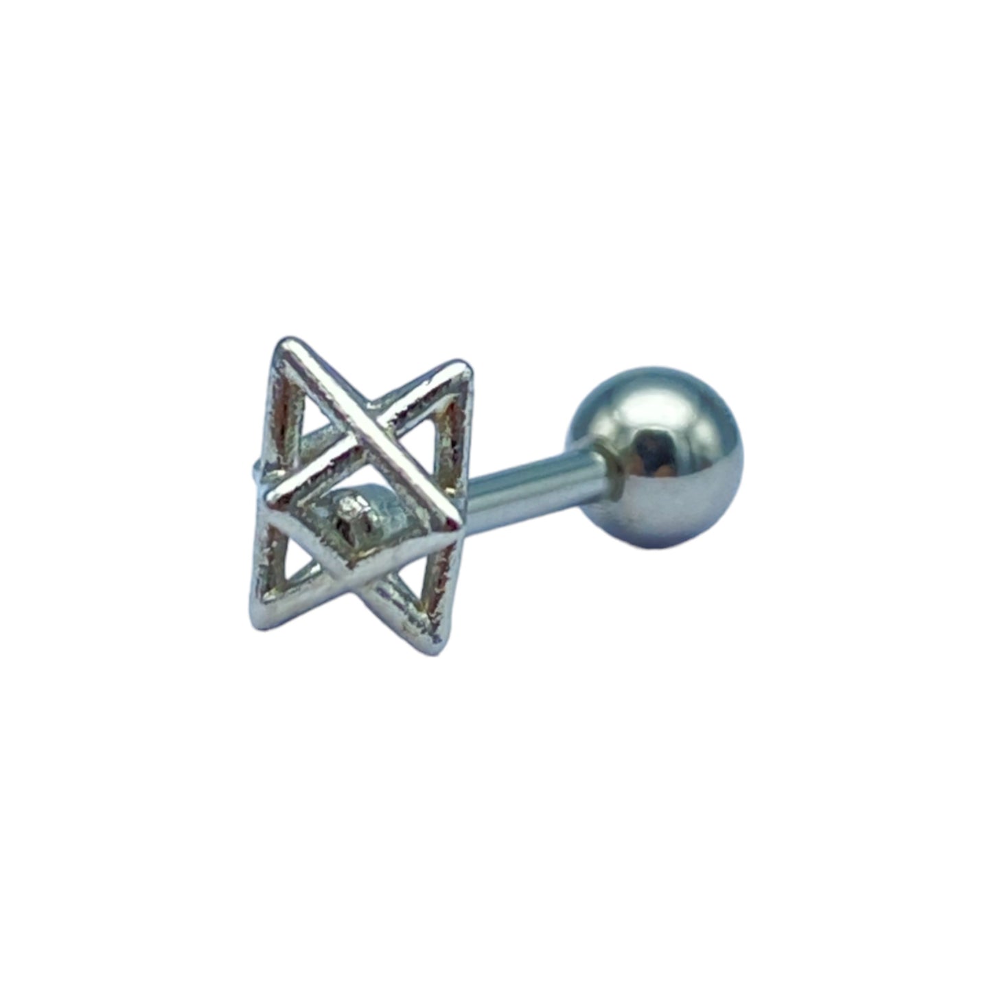 Tiny triangular sculpture Piercing (Ear)