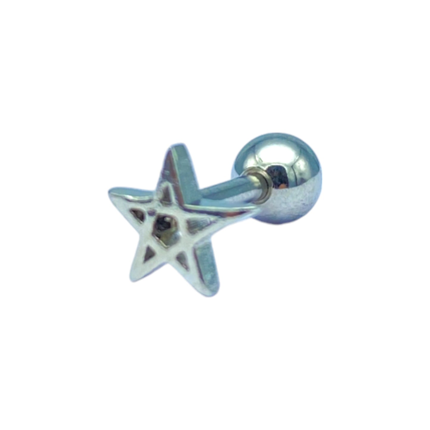 Silver star Piercing (Ear)