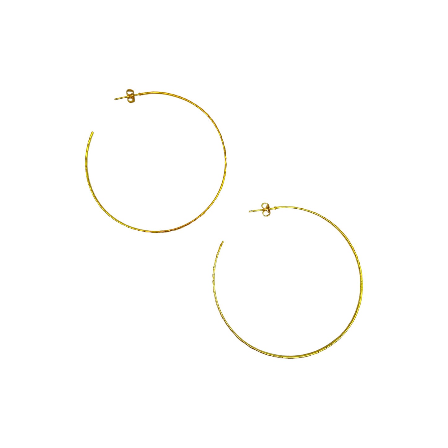 ROUGH CLASSIC SLIM HOOP EARRINGS