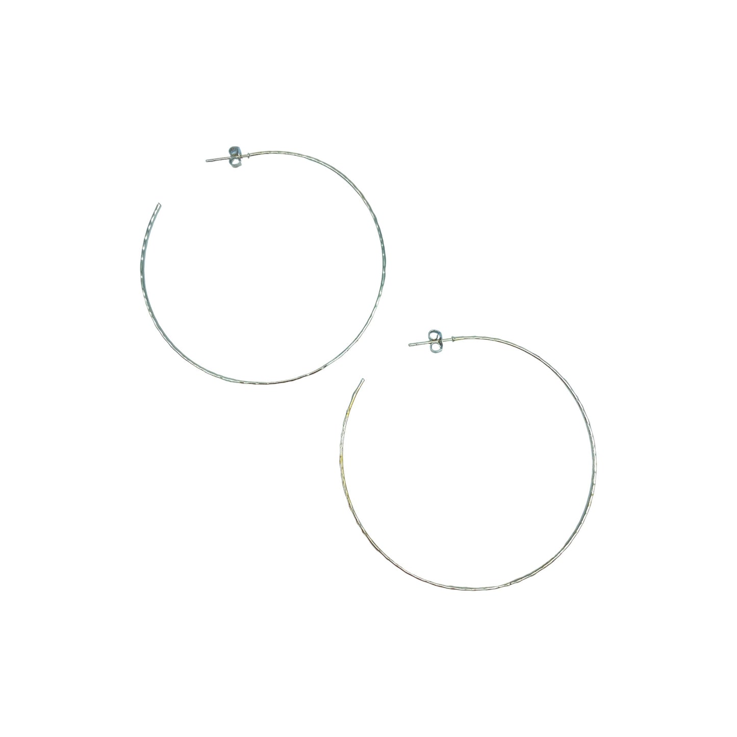 ROUGH CLASSIC SLIM HOOP EARRINGS