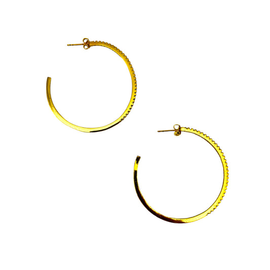 LITTLE SPARKLES HOOP EARRINGS (LARGE)