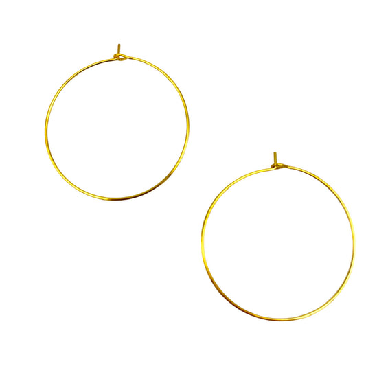 CLASSIC SLIM HOOP EARRINGS (LARGE)