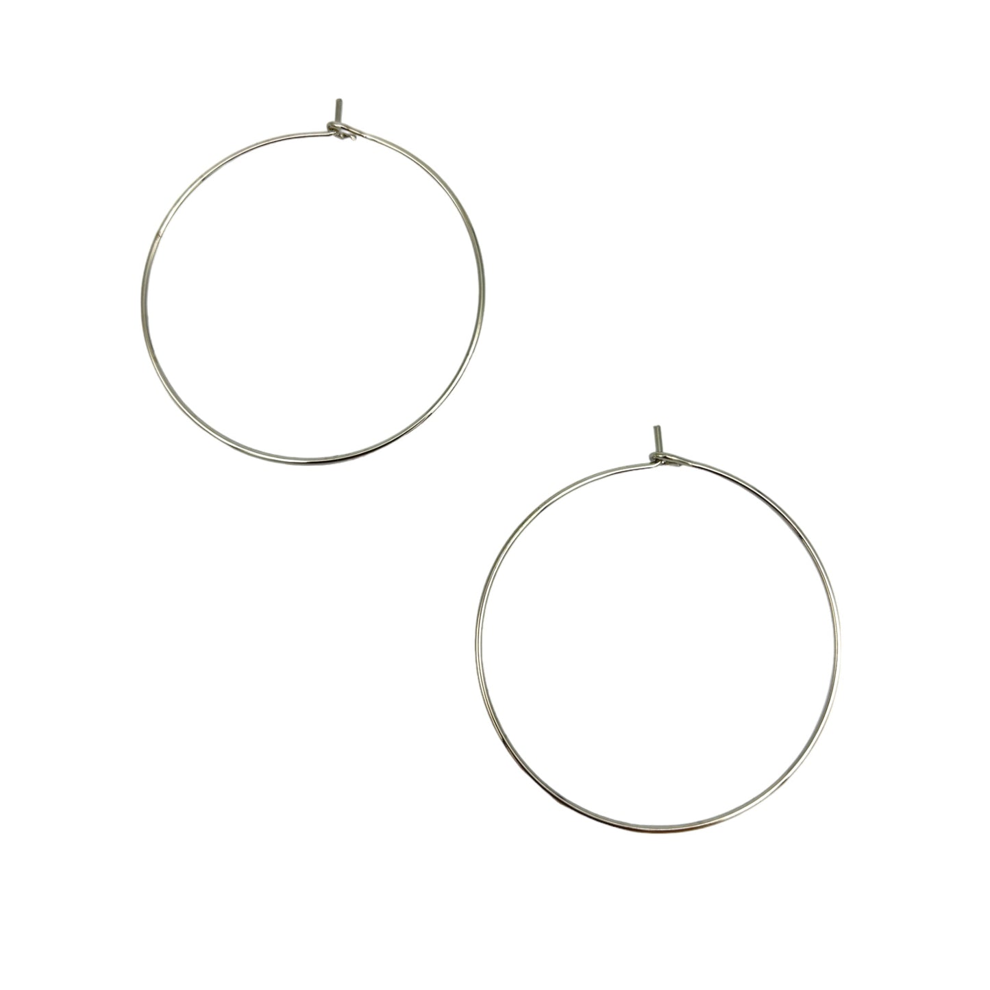 CLASSIC SLIM HOOP EARRINGS (LARGE)