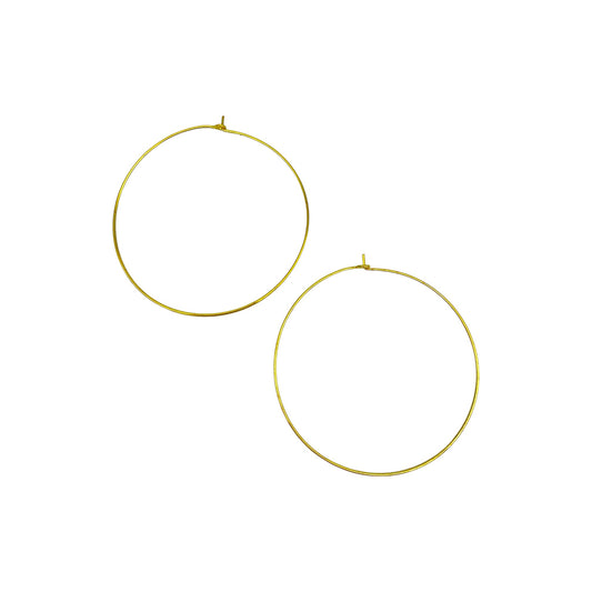 CLASSIC SLIM HOOP EARRINGS (X-LARGE)