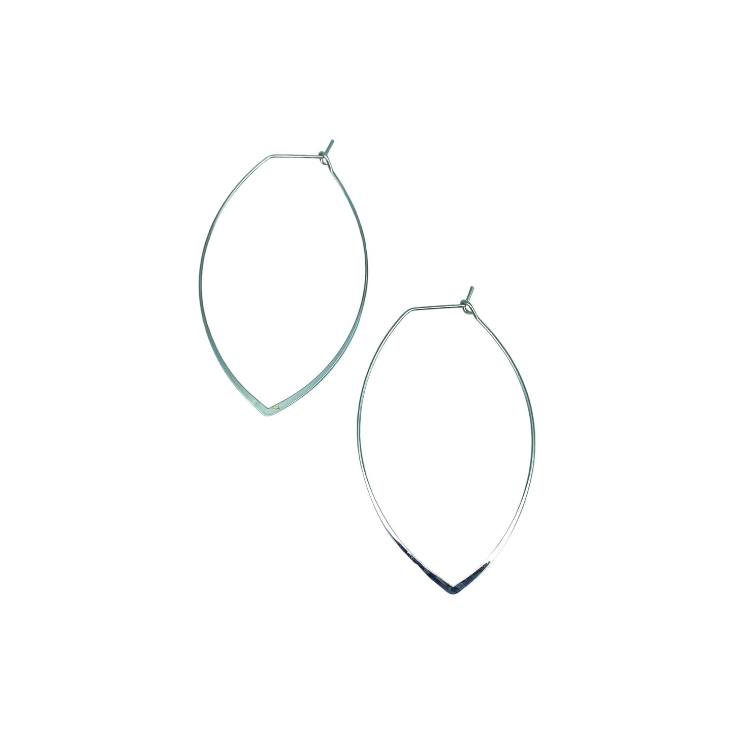 ONE PETAL HOOP EARRINGS