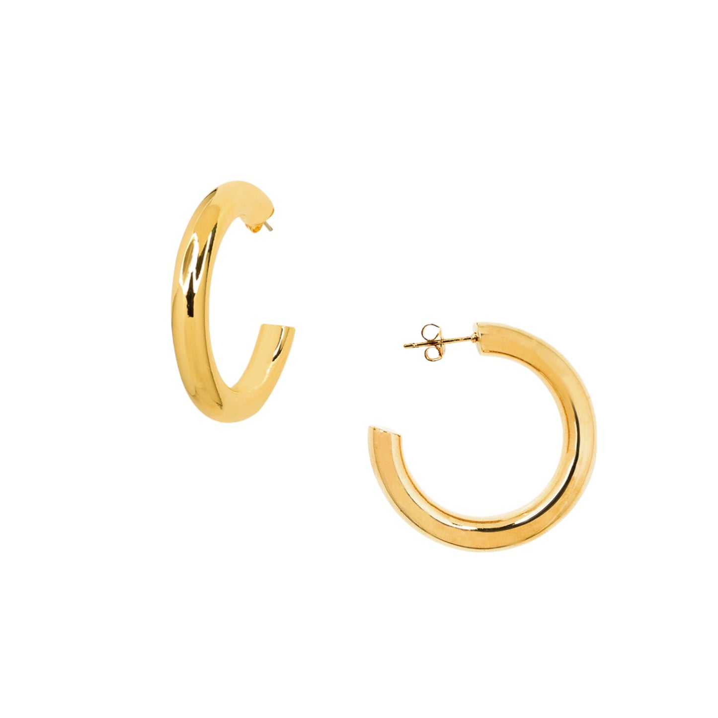 SCENE STEAL HOLLOW HOOP EARRINGS(LARGE)