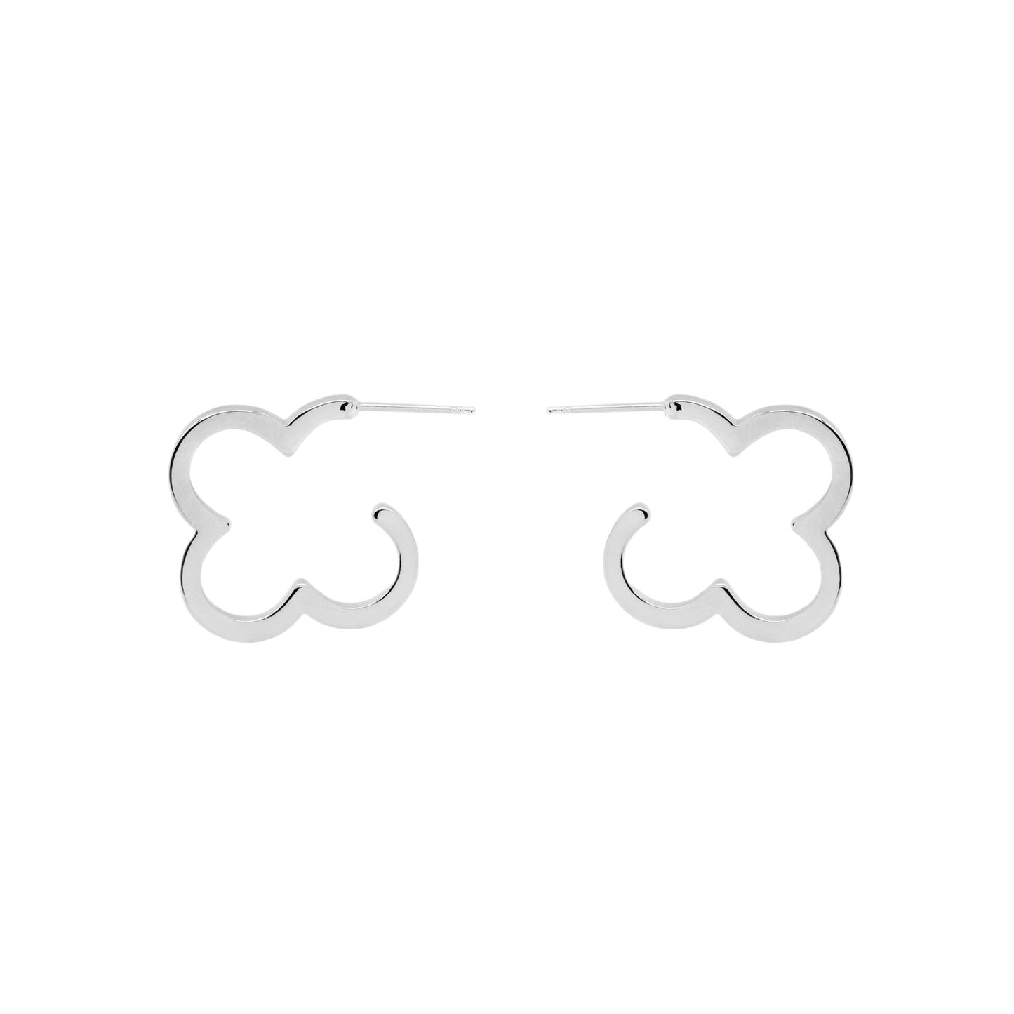 LUCKY CLOVER HOOP EARRINGS