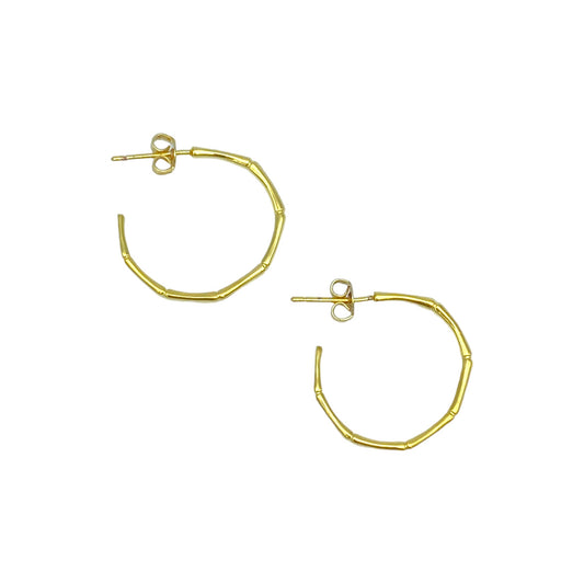 BAMBOO HOOP EARRING