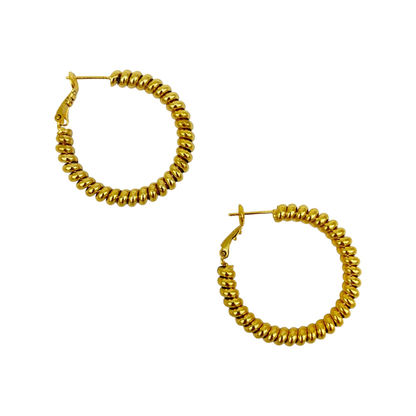 SPIRAL HOOP EARRINGS