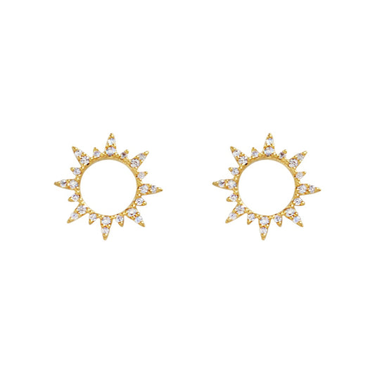 PAVED SUNLIGHT EARRINGS