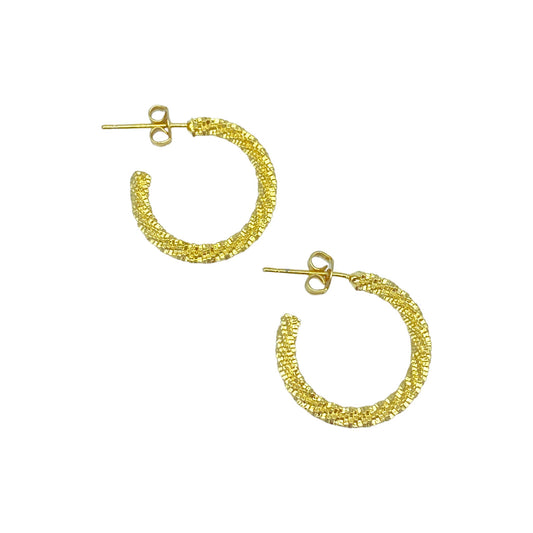 TWISTED ROPE HOOP EARRING (20MM)