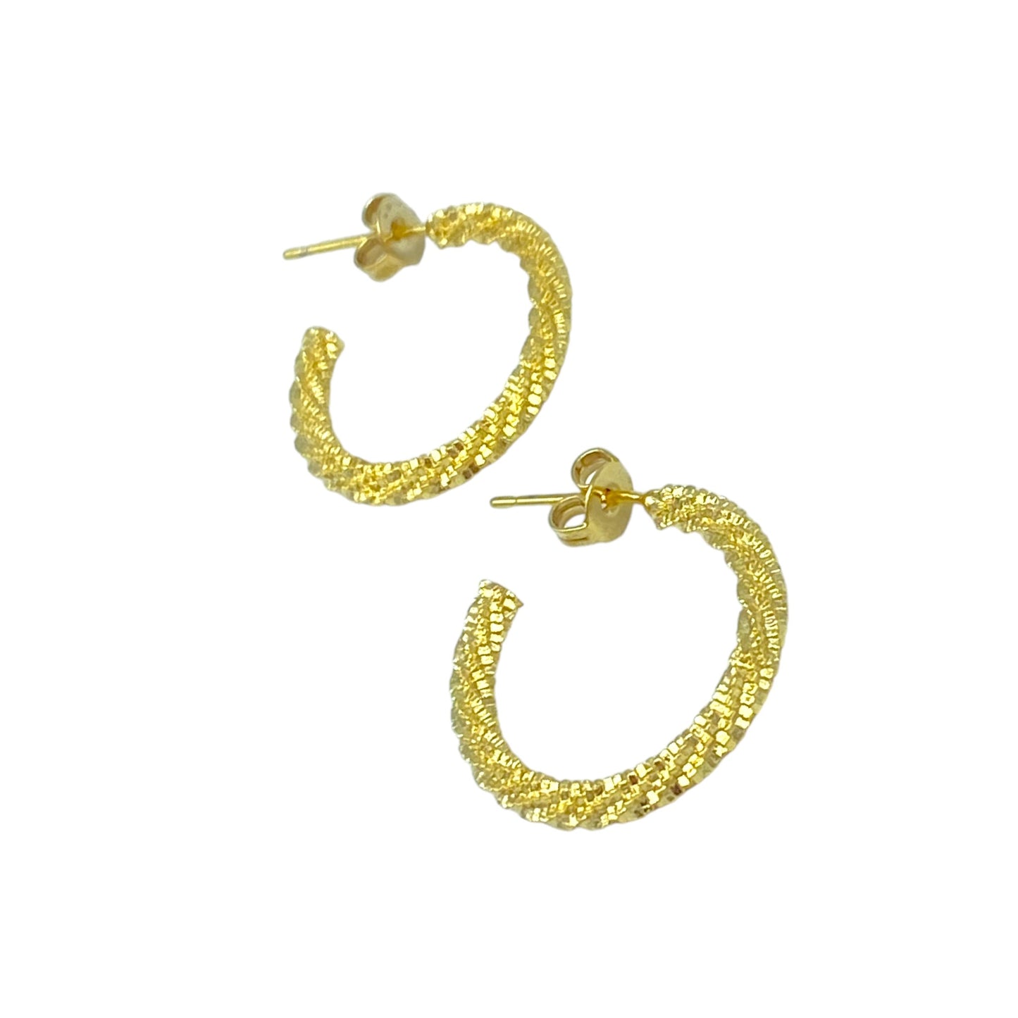 TWISTED ROPE HOOP EARRING (20MM)