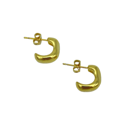 BIRD'S BEAK HOOP EARRING (12MM)