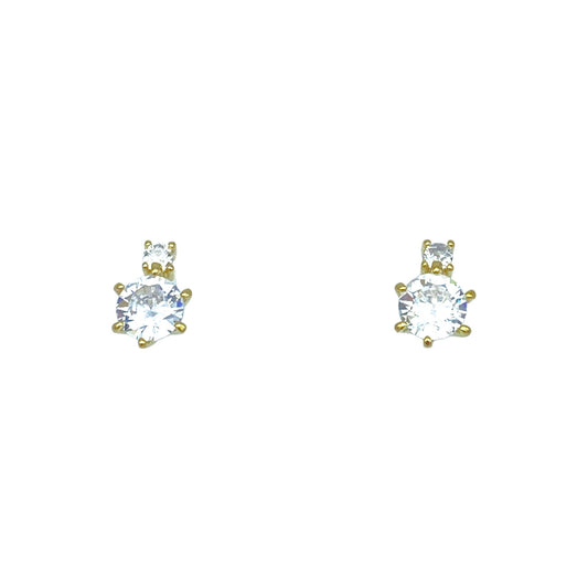 SMALL SQUARE BIG ROUND EARRING