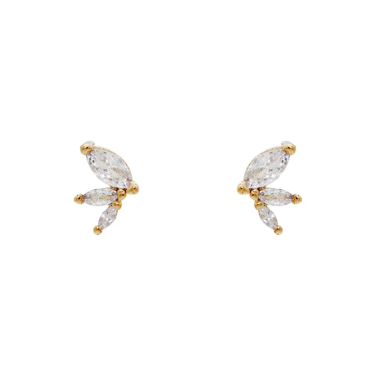 FINE MARQUISE STUD EARRINGS