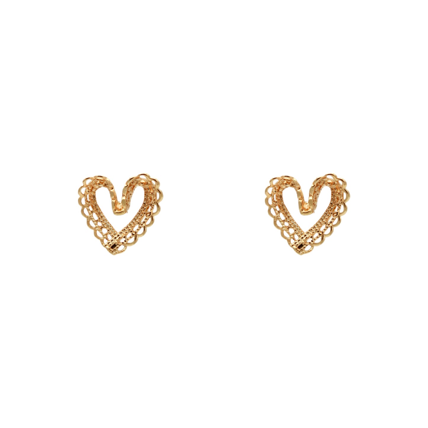 LACE HEART EARRINGS