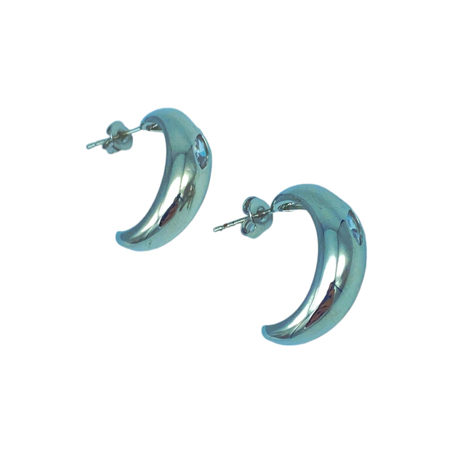 SENSUAL HOOP EARRING (WITH WATERDROP CUBIC)