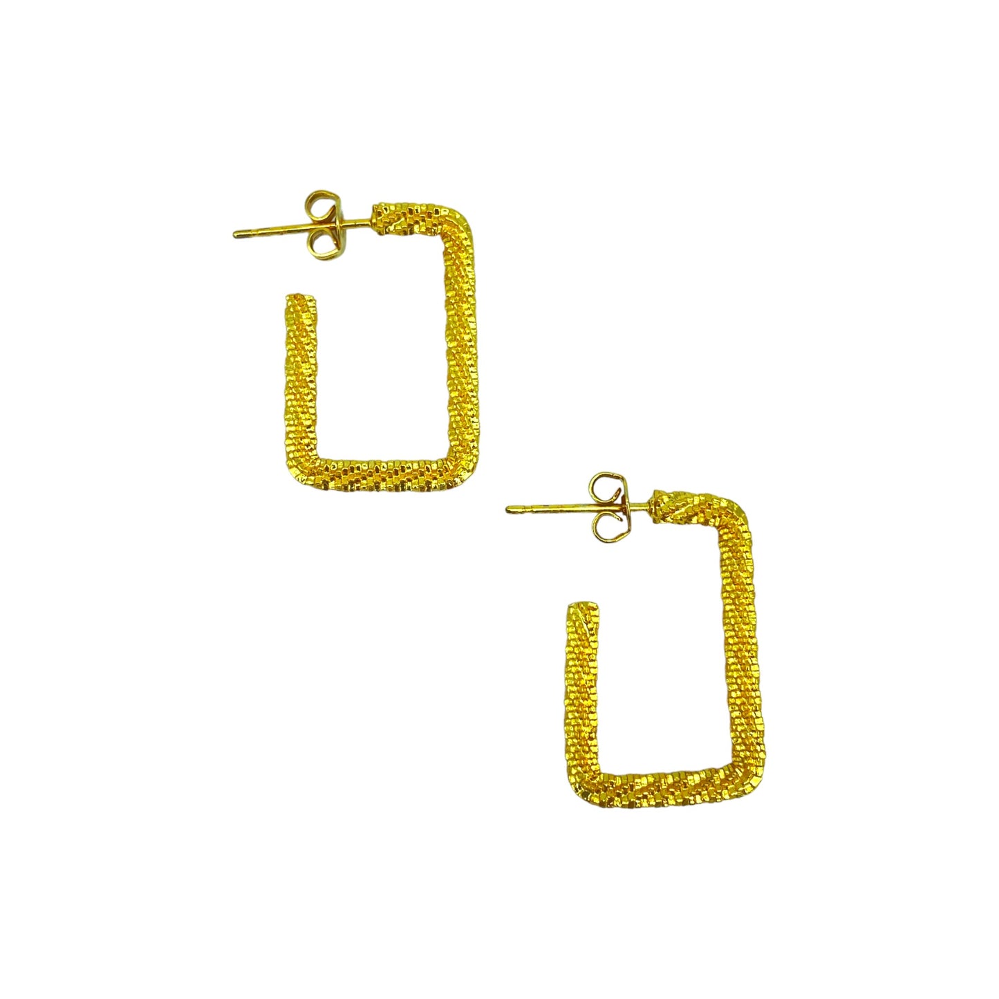 ROUGH SQUARE EARRING