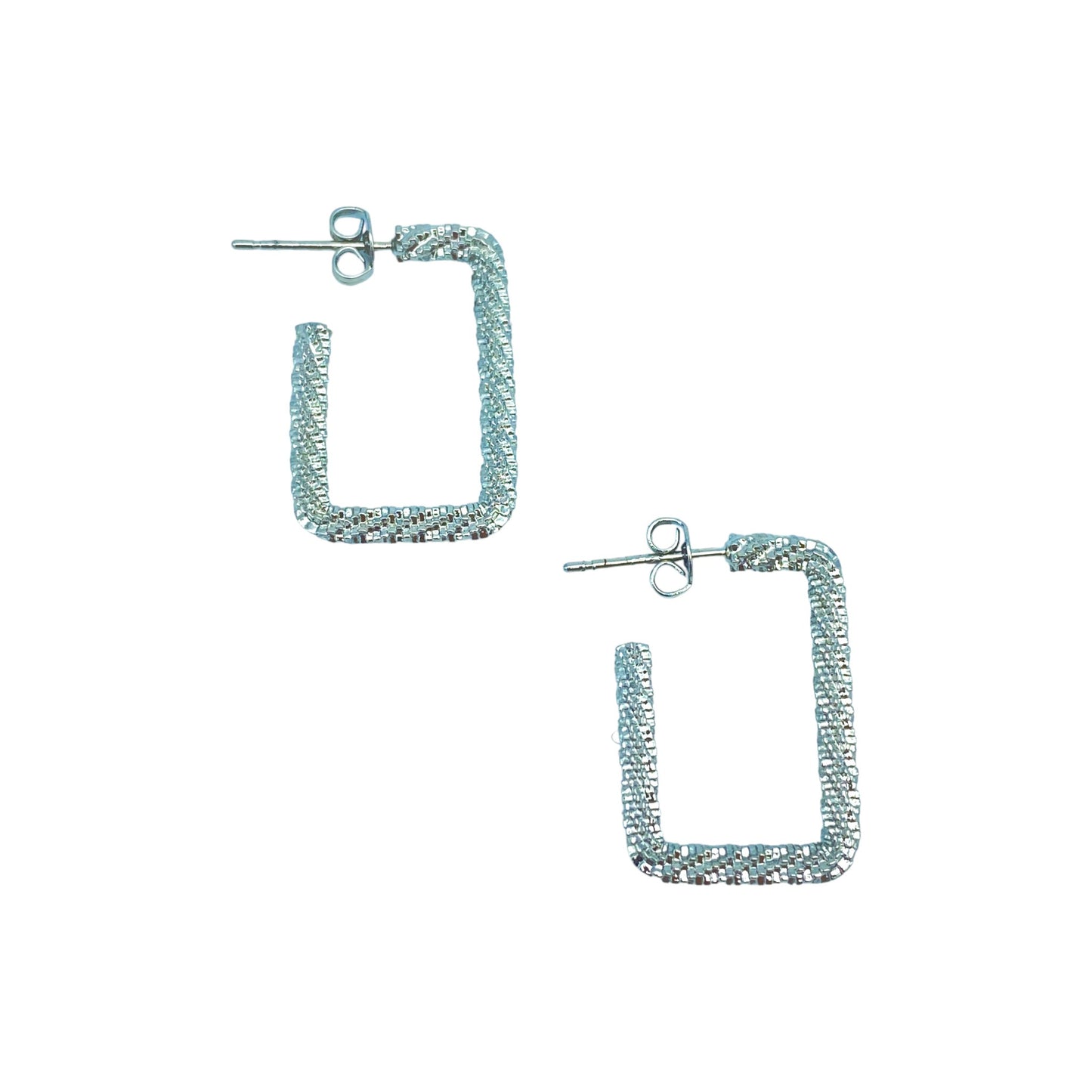 ROUGH SQUARE EARRING