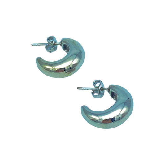 SMALL SENSUAL HOOP EARRING (WITH CUBIC)