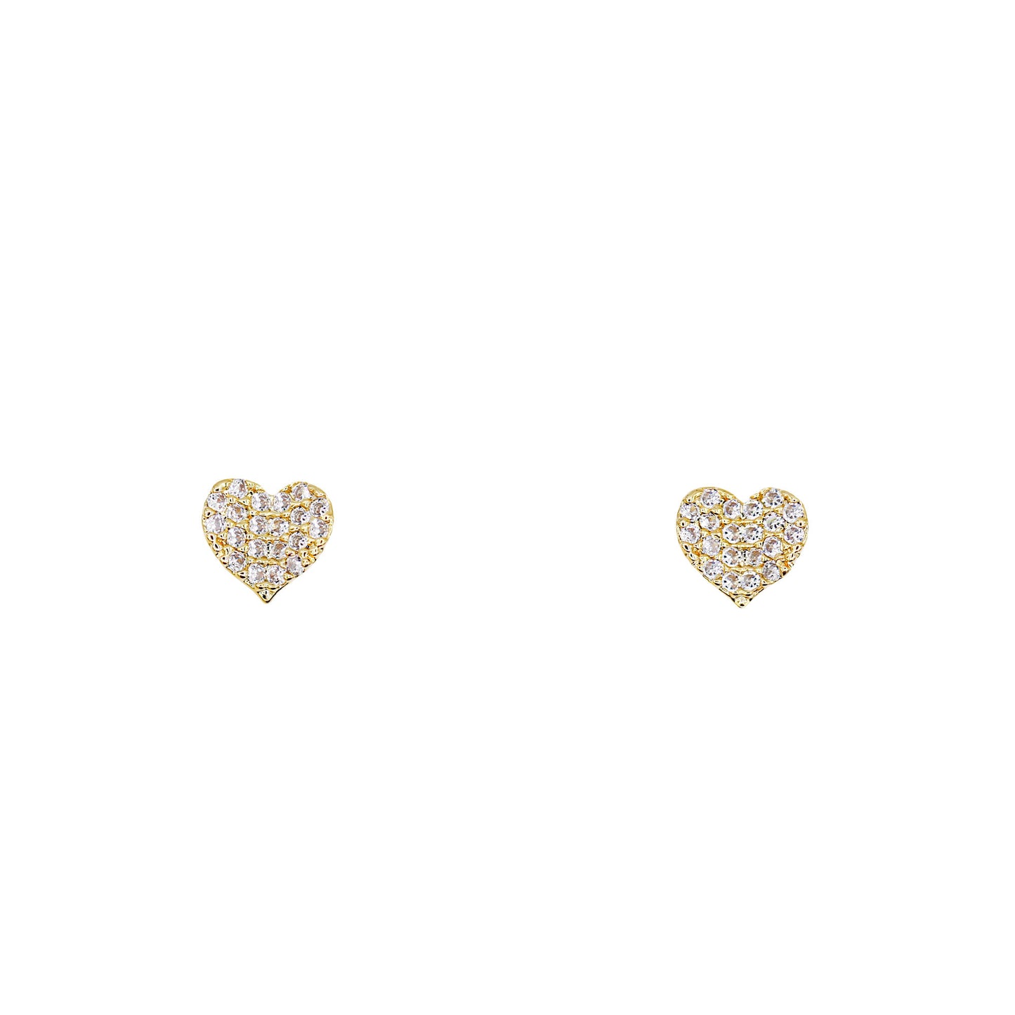 RUBY HEART EARRINGS