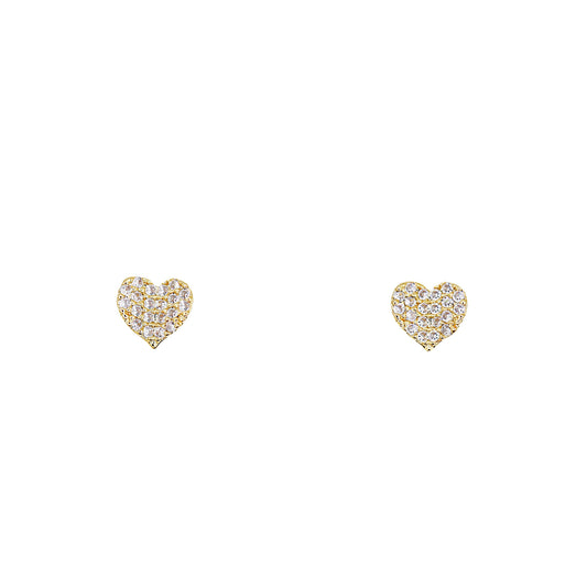 RUBY HEART EARRINGS