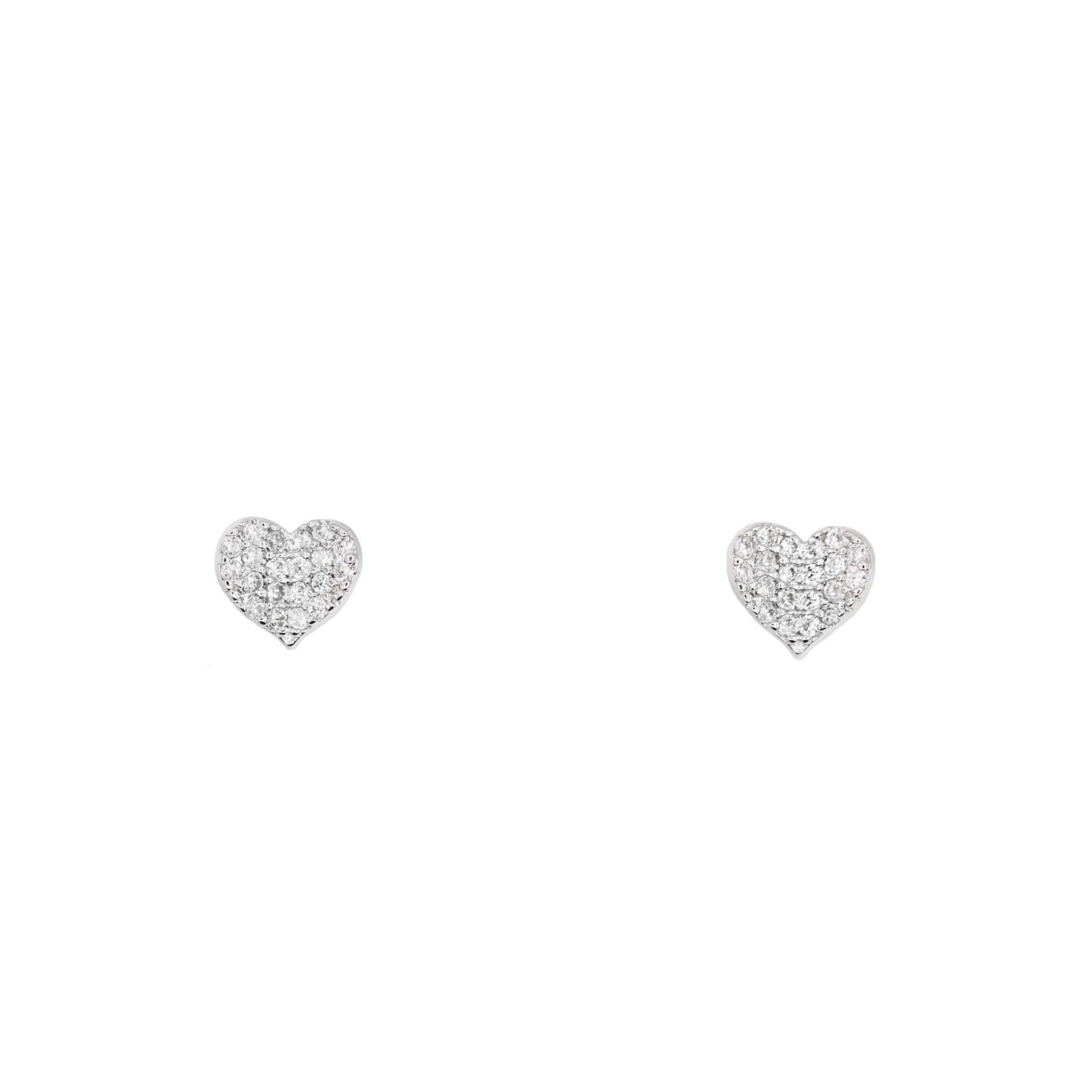 RUBY HEART EARRINGS