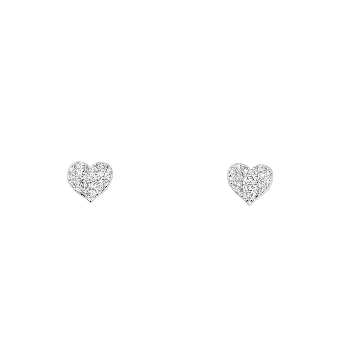 RUBY HEART EARRINGS