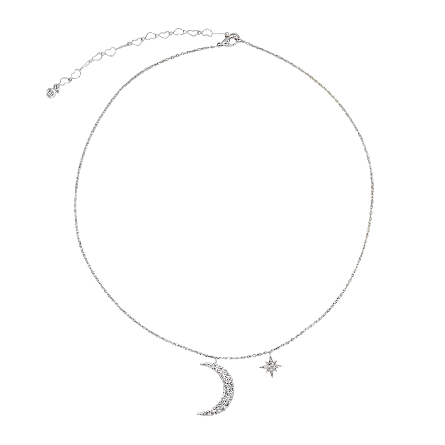 Shiny crescent & Star choker