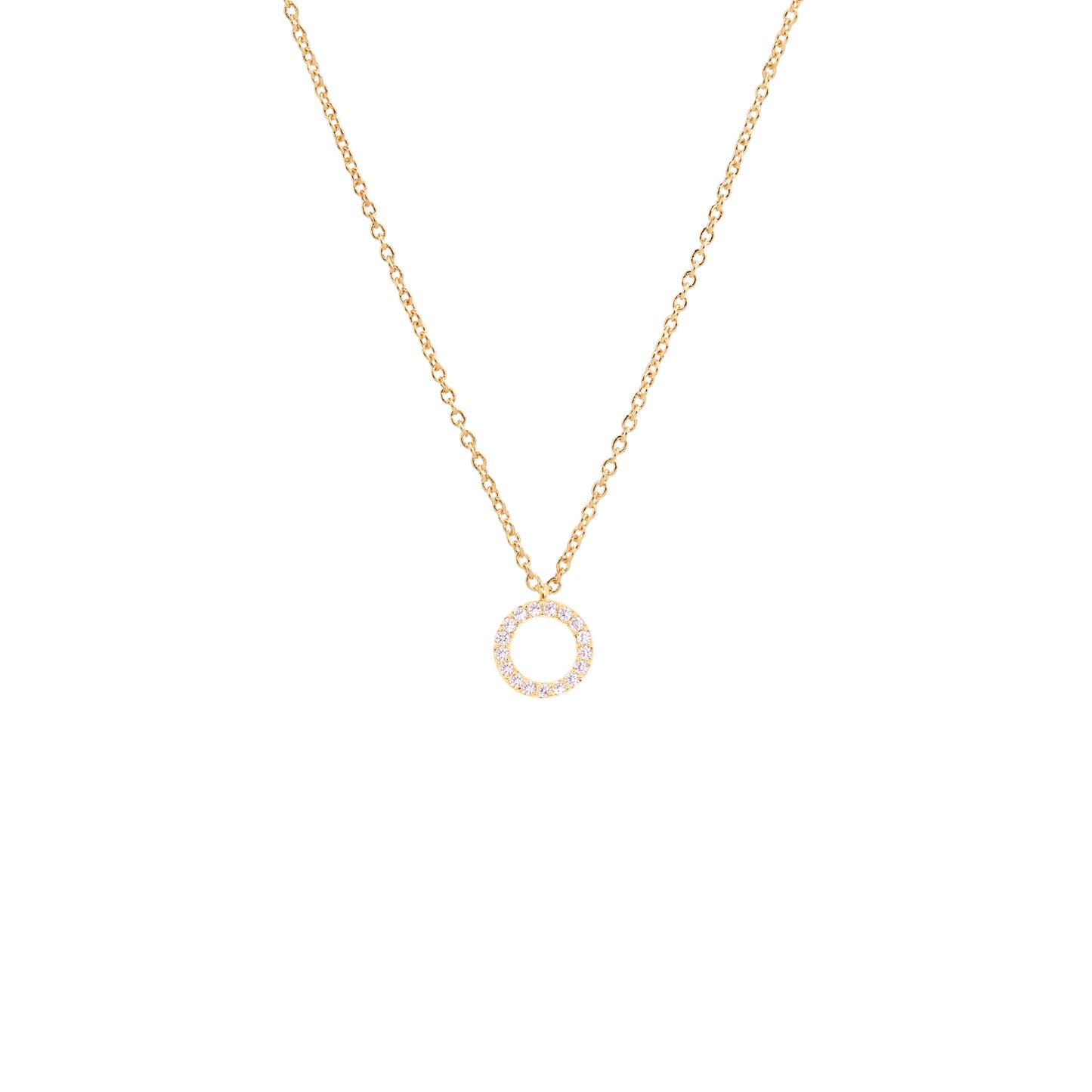 ROUND OPEN MINIMAL NECKLACE