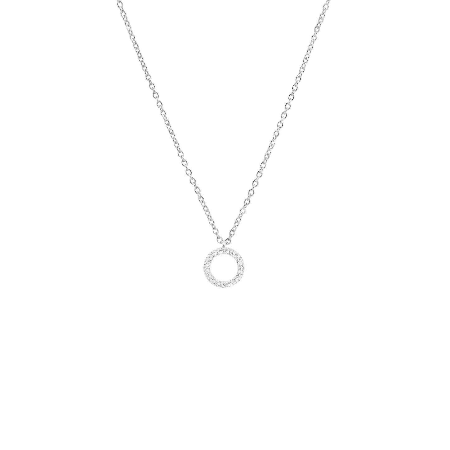 ROUND OPEN MINIMAL NECKLACE