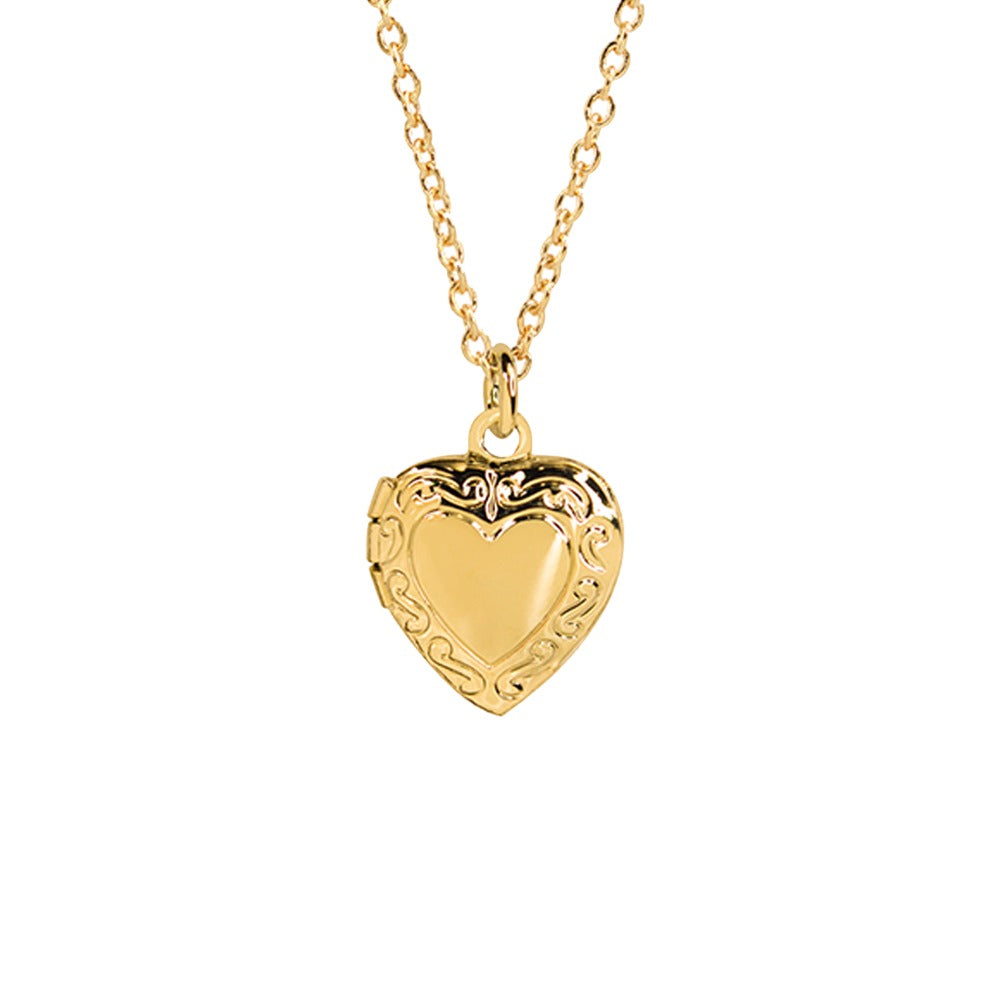 VINTAGE HEART LOCKET NECKLACE